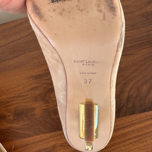 YSL Beige Suede Pumps - Picture 7 of 7